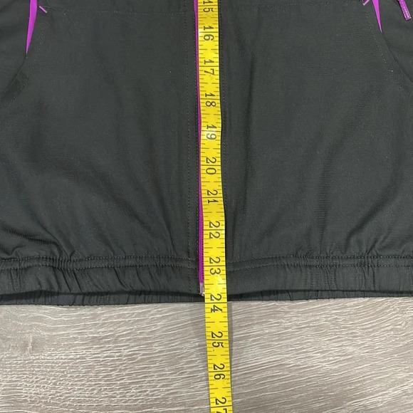 Reebok Athletic Full Zip Jacket Black and Purple M - Picture 16 of 16